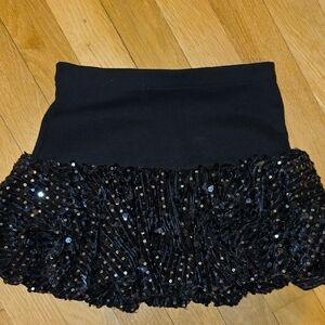 Zara Black Sequin Kids Skirt